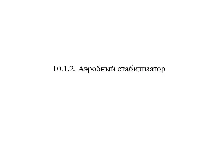 10.1.2. Аэробный стабилизатор