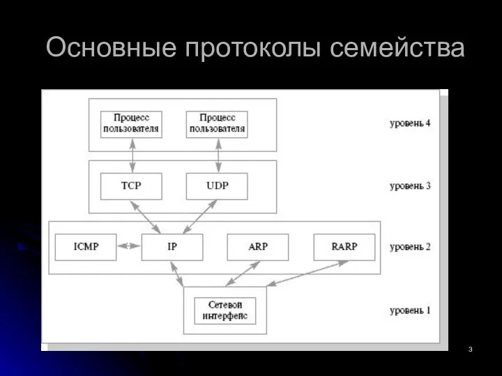 Основные протоколы семейства