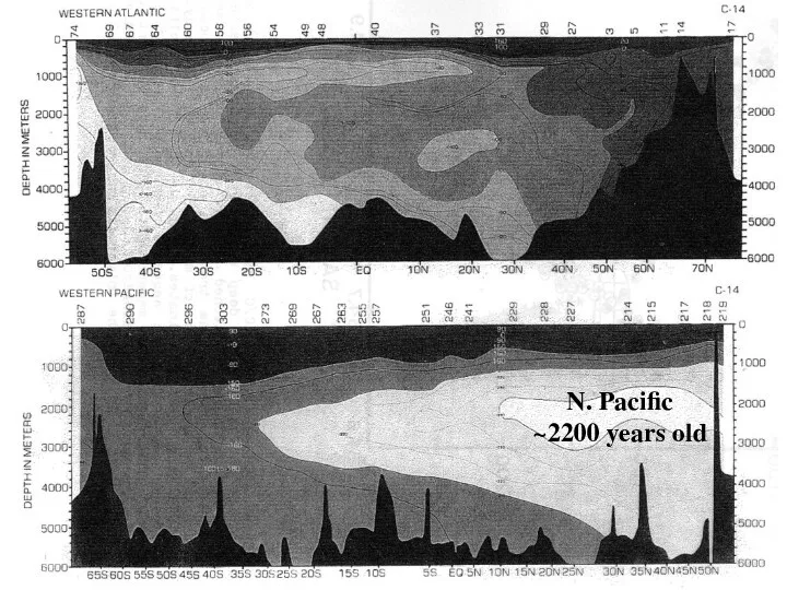 N. Pacific ~2200 years old