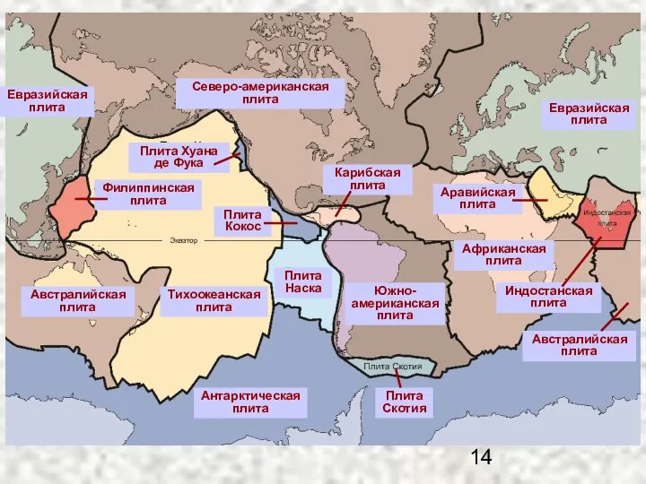 Евразийская плита Евразийская плита Плита Хуана де Фука Филиппинская плита Плита
