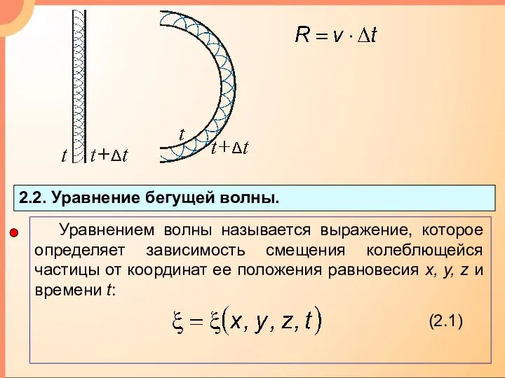 2.2. Уравнение бегущей волны.