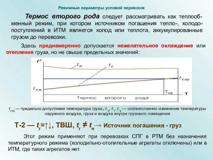 Термос второго рода следует рассматривать как теплооб-менный режим, при котором источником