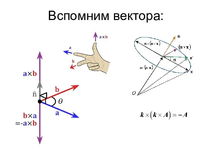 Вспомним вектора: