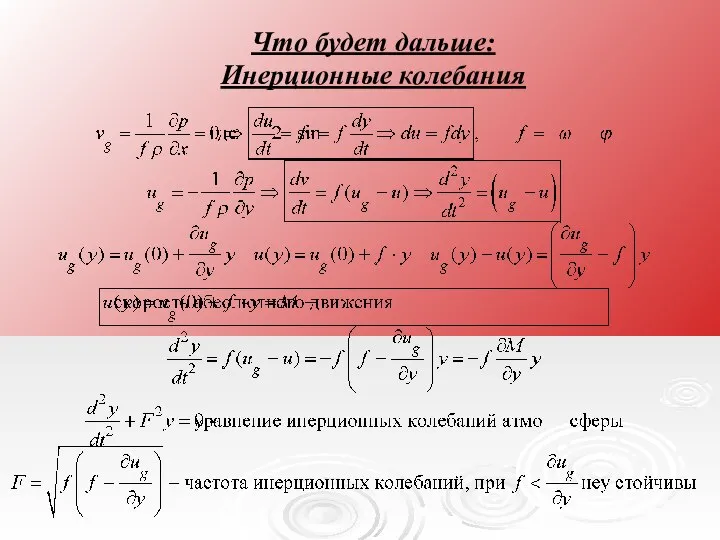 Что будет дальше: Инерционные колебания