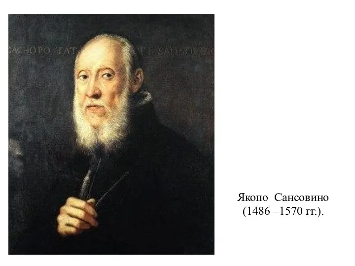 Якопо Сансовино (1486 –1570 гг.).