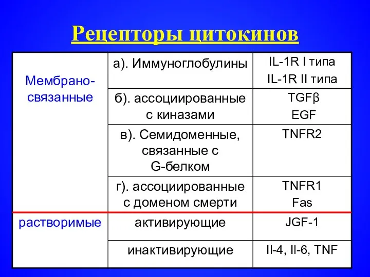 Рецепторы цитокинов