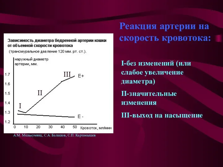 А.М. Мелькумянц, С.А. Балашов, С.П. Картамышев I II III I-без изменений