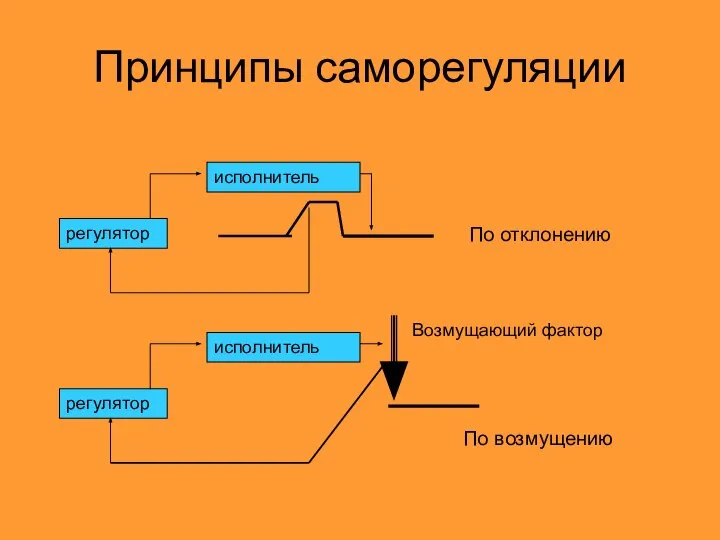 Принципы саморегуляции По отклонению