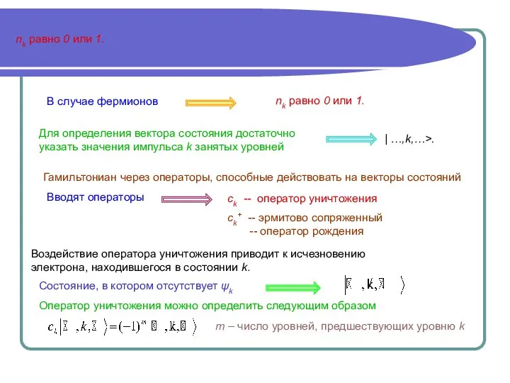 nk равно 0 или 1. nk равно 0 или 1. Для