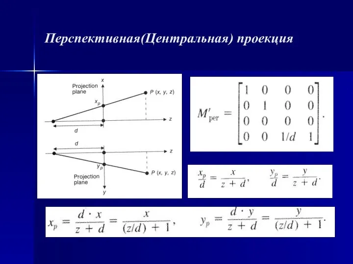 Перспективная(Центральная) проекция