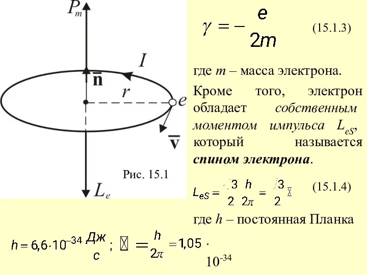 Рис. 15.1 (15.1.3) (15.1.4) · 10-34