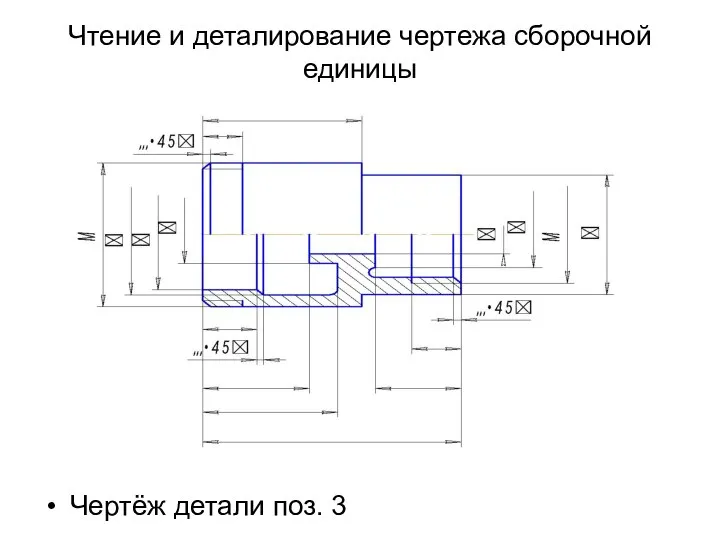 Чтение и деталирование чертежа сборочной единицы Чертёж детали поз. 3