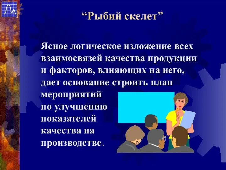 Ясное логическое изложение всех взаимосвязей качества продукции и факторов, влияющих на