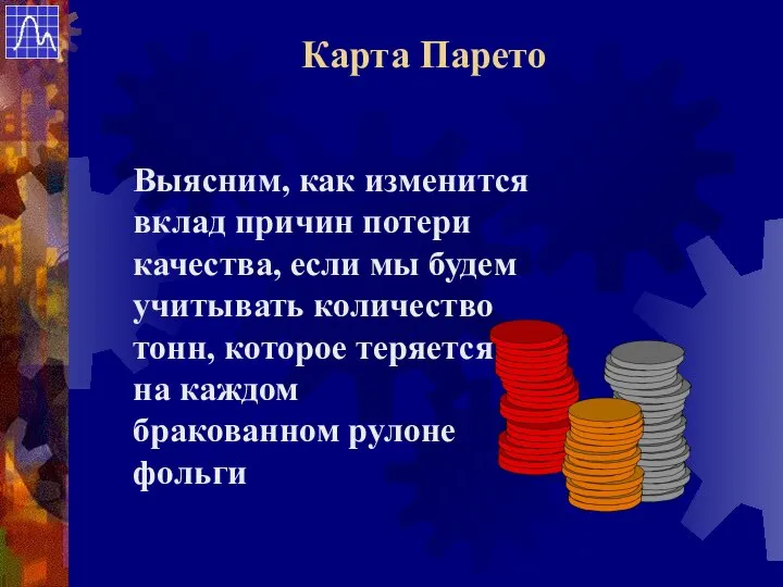 Выясним, как изменится вклад причин потери качества, если мы будем учитывать