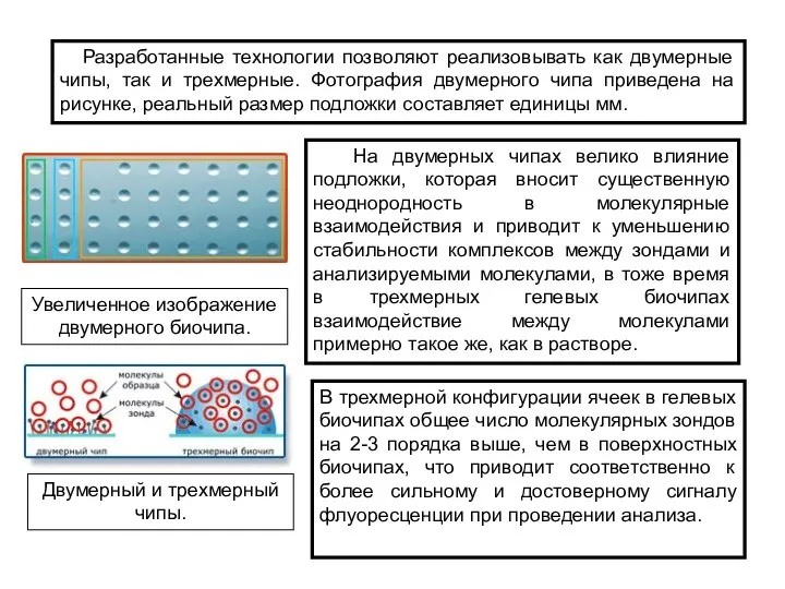 Разработанные технологии позволяют реализовывать как двумерные чипы, так и трехмерные. Фотография