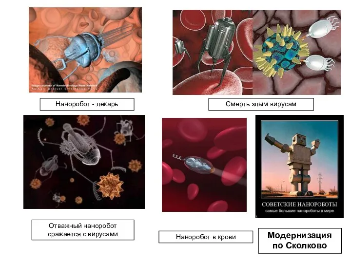 Наноробот - лекарь Наноробот в крови Отважный наноробот сражается с вирусами