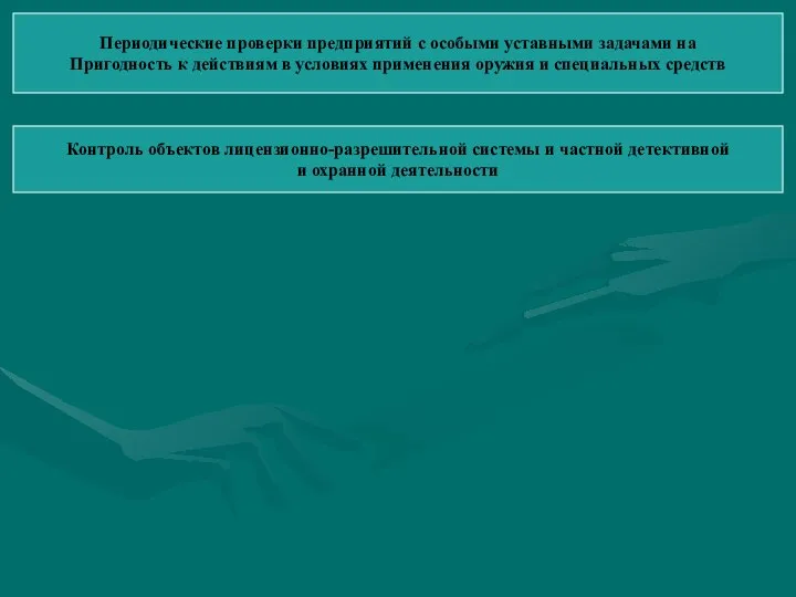 Периодические проверки предприятий с особыми уставными задачами на Пригодность к действиям