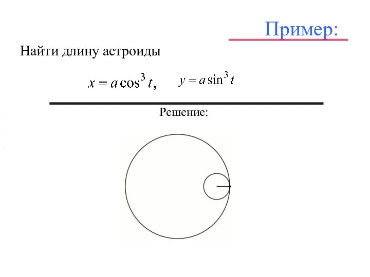 Пример: Найти длину астроиды . , , . Решение: , , ,