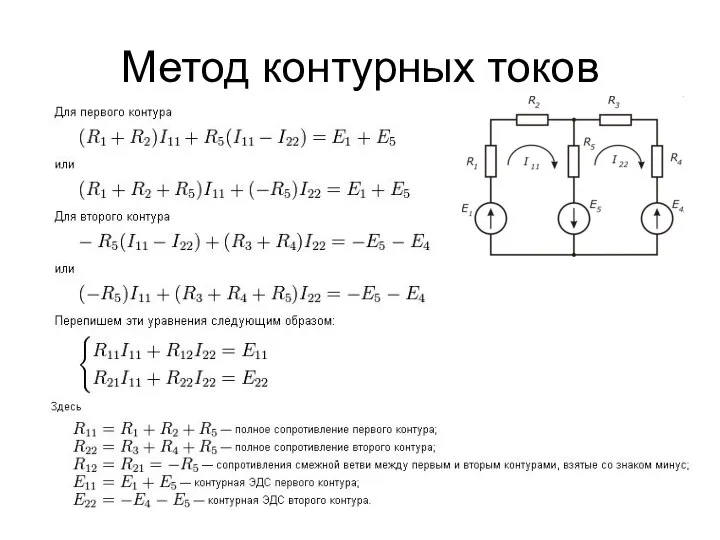 Метод контурных токов