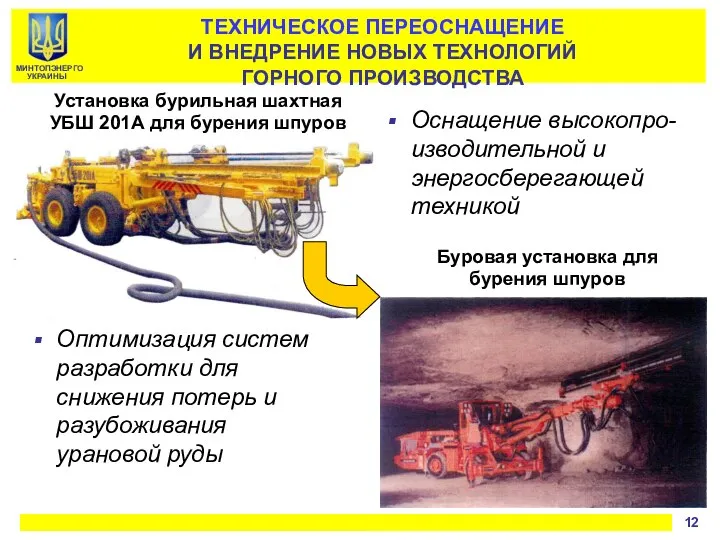 ТЕХНИЧЕСКОЕ ПЕРЕОСНАЩЕНИЕ И ВНЕДРЕНИЕ НОВЫХ ТЕХНОЛОГИЙ ГОРНОГО ПРОИЗВОДСТВА Буровая установка для