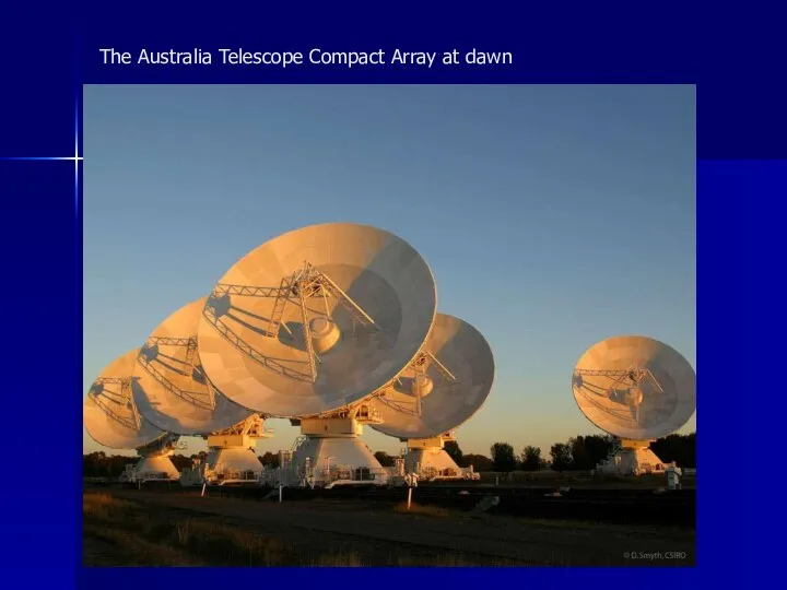 The Australia Telescope Compact Array at dawn