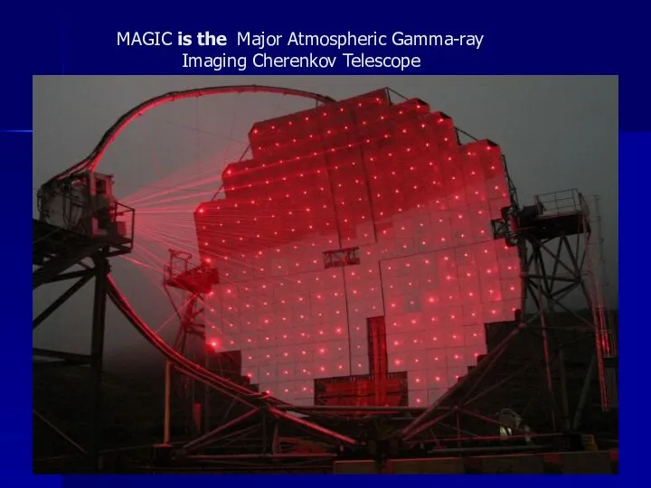 MAGIC is the Major Atmospheric Gamma-ray Imaging Cherenkov Telescope