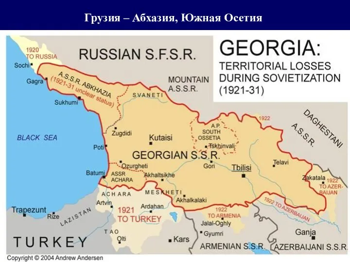 Грузия – Абхазия, Южная Осетия