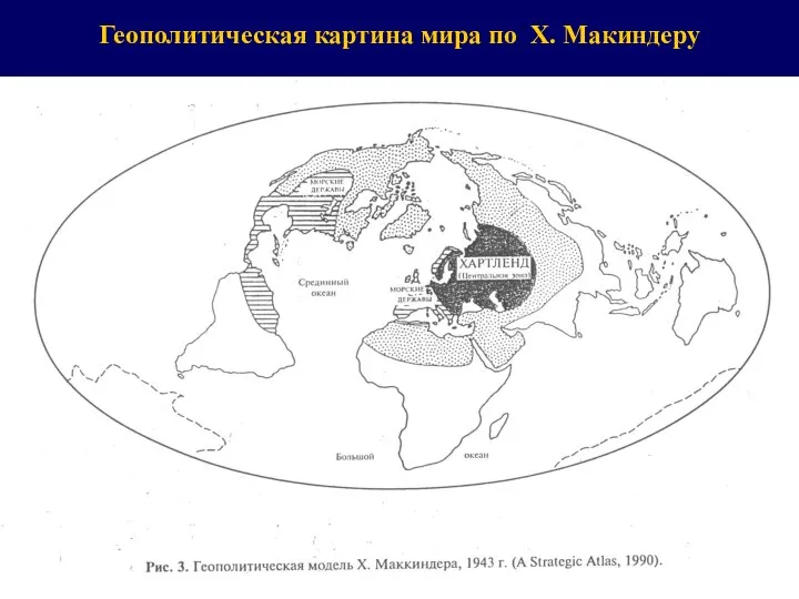 Геополитическая картина мира по Х. Макиндеру