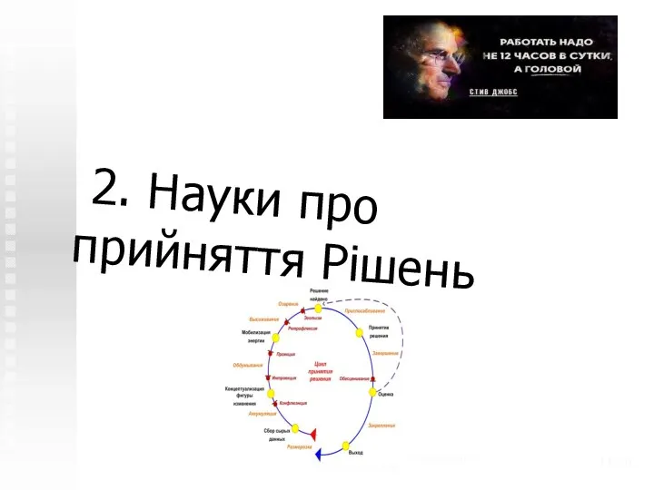 Теоретико-системные основы математического моделирования (с) Н.М. Светлов, 2006 /20 2. Науки про прийняття Рішень