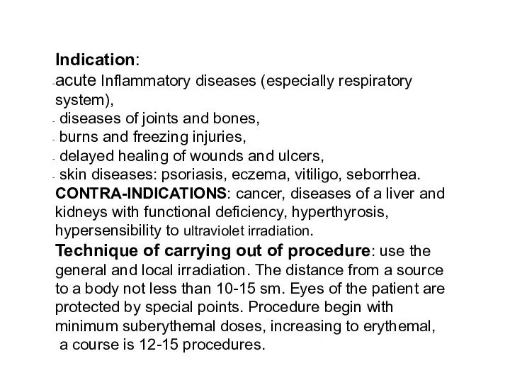 Indication: acute Inflammatory diseases (especially respiratory system), diseases of joints and