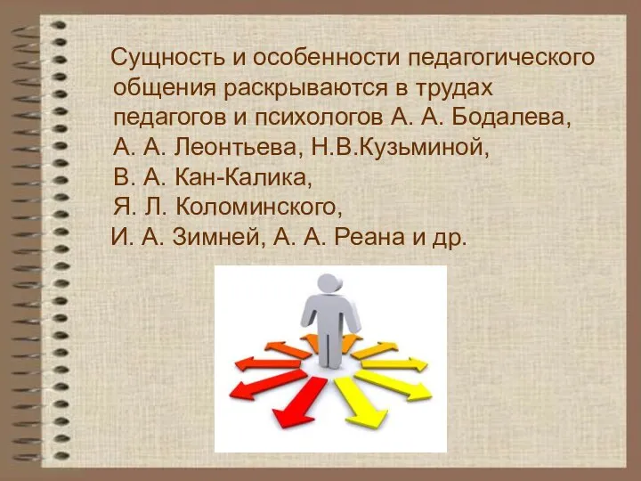 Сущность и особенности педагогического общения раскрываются в трудах педагогов и психологов