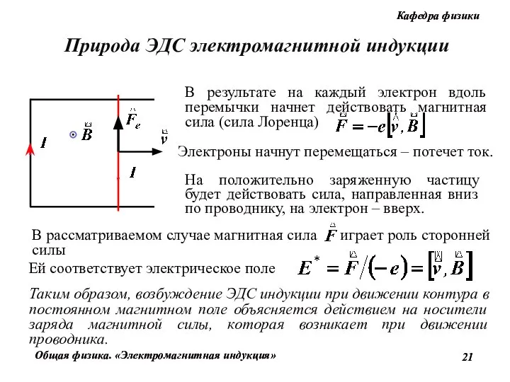 Электроны начнут перемещаться – потечет ток. На положительно заряженную частицу будет