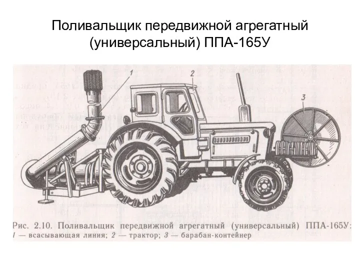 Поливальщик передвижной агрегатный (универсальный) ППА-165У