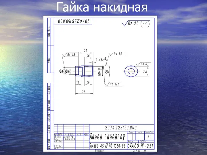 Гайка накидная