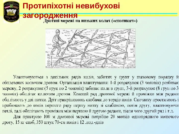 Протипіхотні невибухові загородження