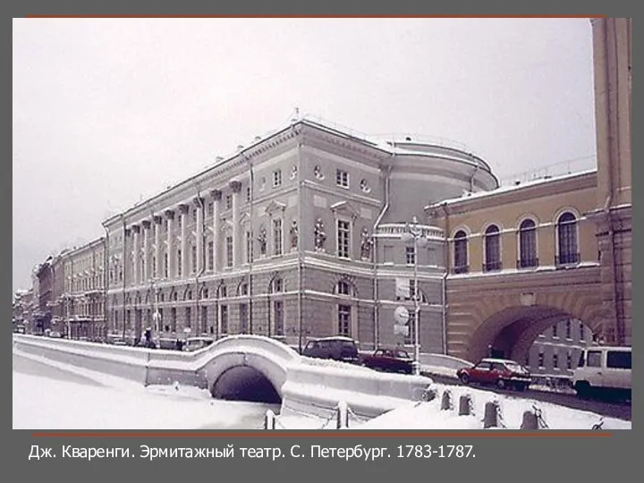 Дж. Кваренги. Эрмитажный театр. С. Петербург. 1783-1787.