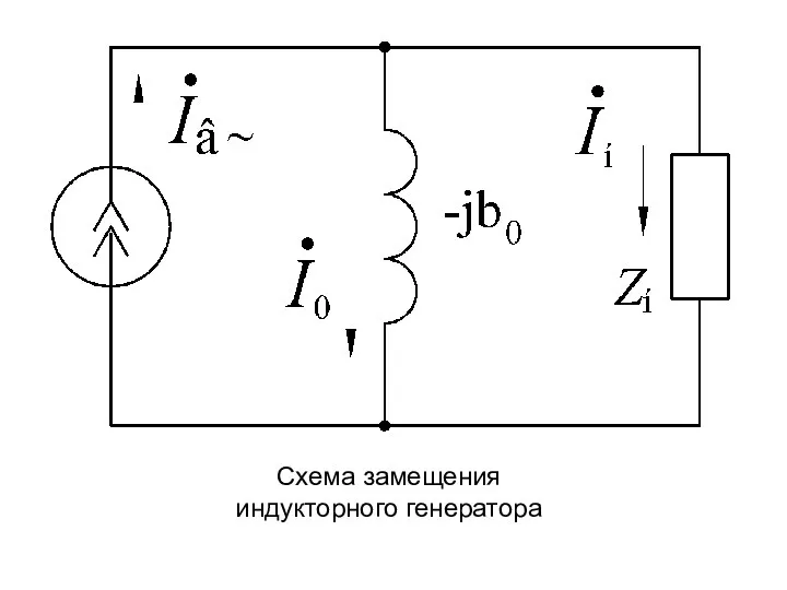 Схема замещения индукторного генератора