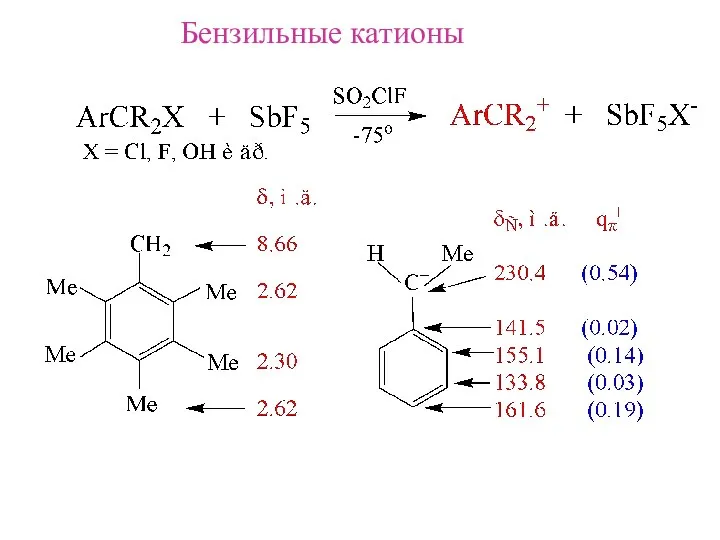 Бензильные катионы