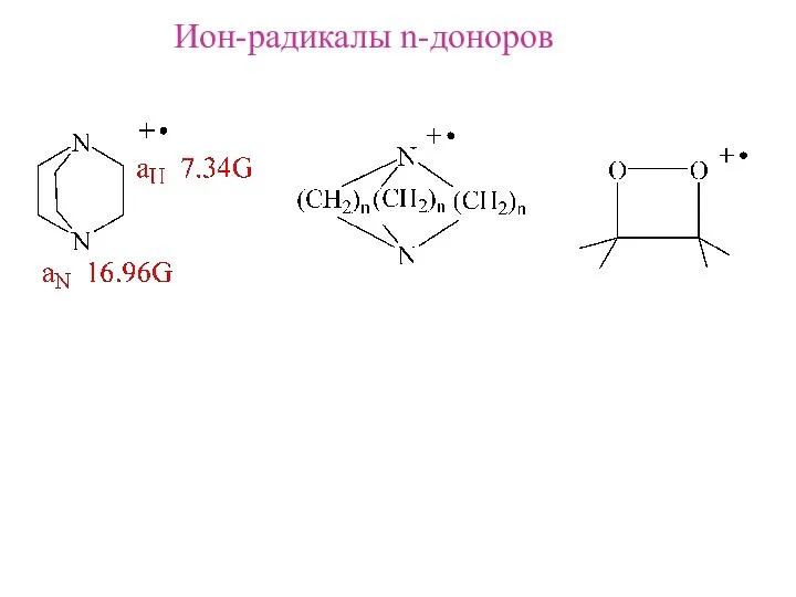 Ион-радикалы n-доноров