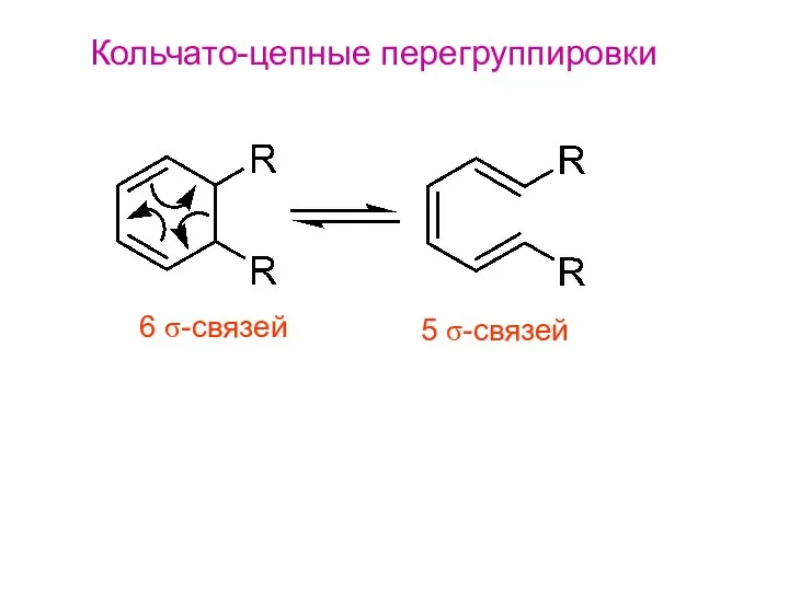 Кольчато-цепные перегруппировки 6 σ-связей 5 σ-связей