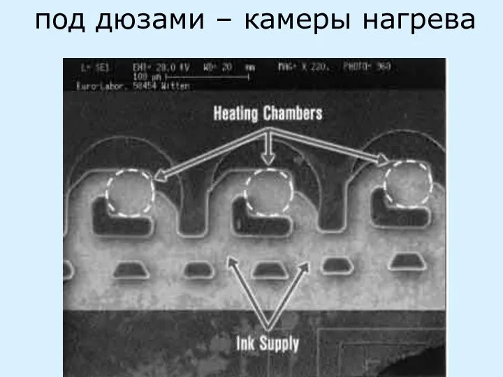 под дюзами – камеры нагрева