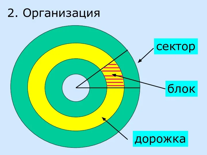 2. Организация сектор дорожка блок