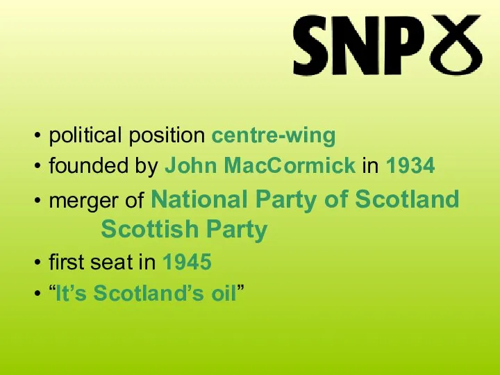 political position centre-wing founded by John MacCormick in 1934 merger of