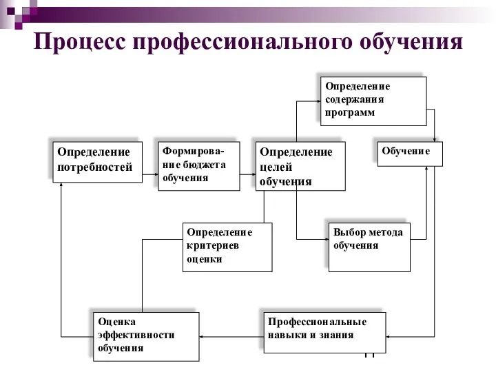 Процесс профессионального обучения