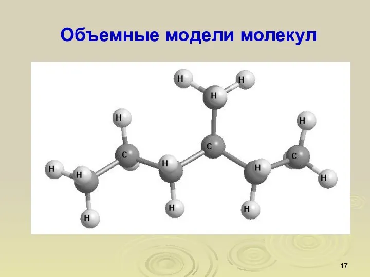 Объемные модели молекул