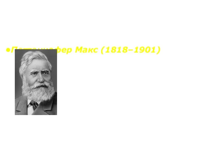 Петтенкофер Макс (1818–1901) Выдающийся немецкий врач, ученый, основоположник экспериментальной гигиены. Разработал