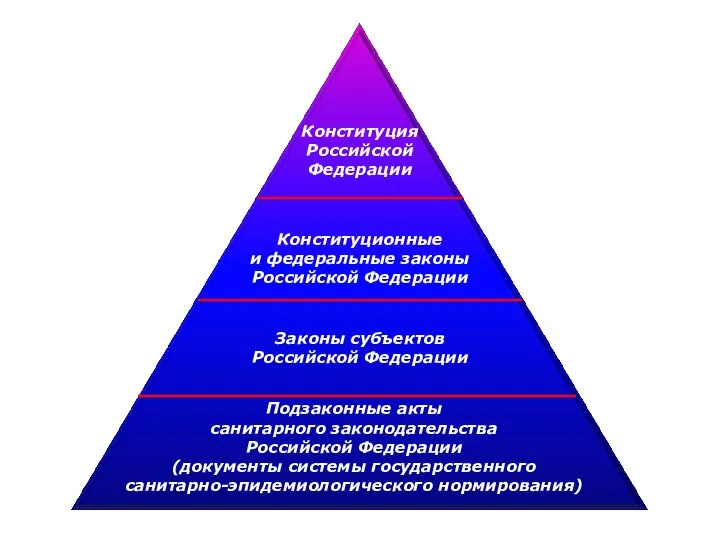 Конституция Российской Федерации Конституционные и федеральные законы Российской Федерации Законы субъектов