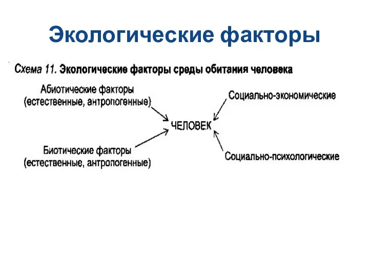 Экологические факторы * 8