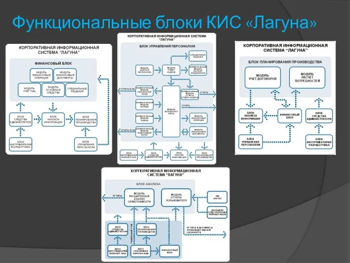 Функциональные блоки КИС «Лагуна»