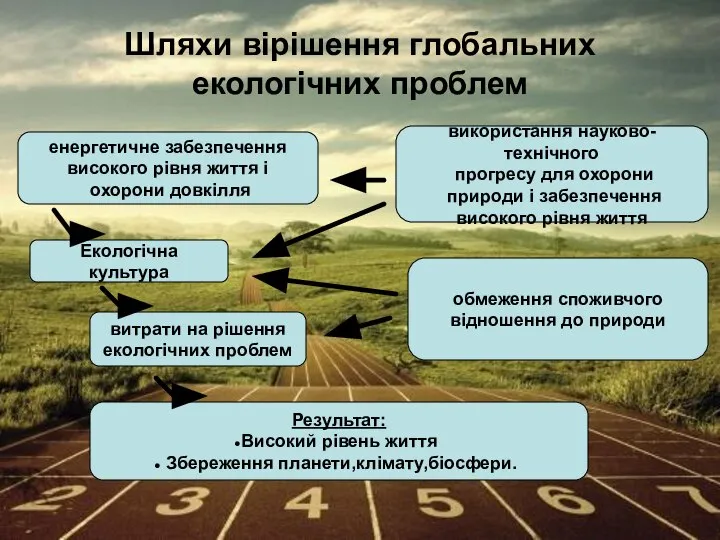 Шляхи вірішення глобальних екологічних проблем обмеження споживчого відношення до природи використання